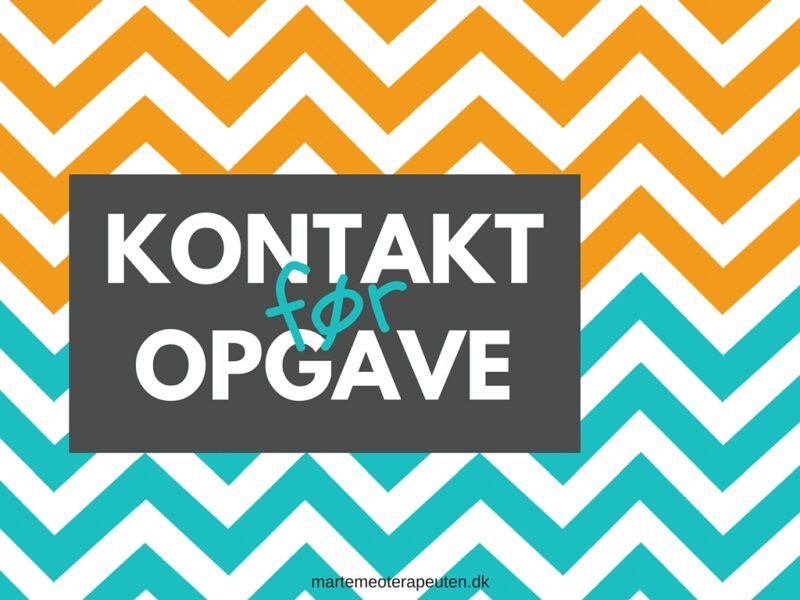 KONTAKT før OPGAVE zig