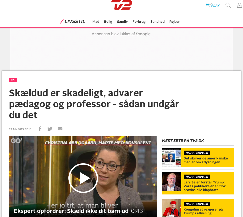 TV: TV2 – om Skældud