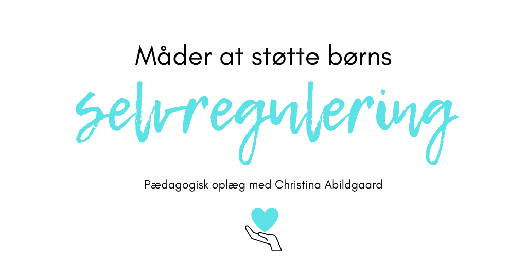 Måder at støtte børns selvregulering mindre Pædagogisk oplæg med Christinna Abildgaard www.christinaabildgaard.dk