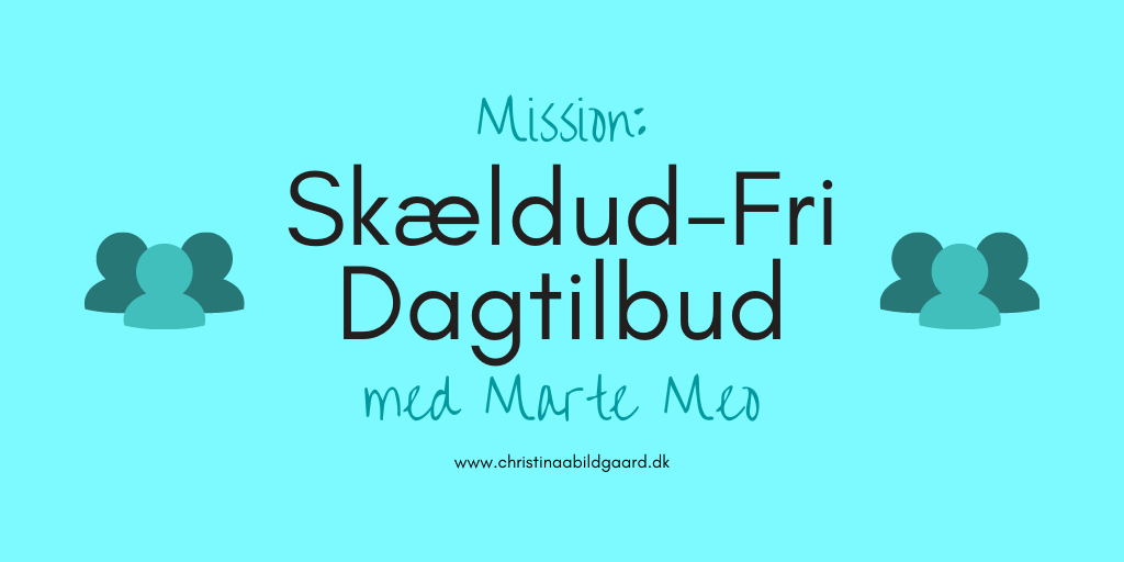 Mission Skældudfri DAGTILBUD med Marte Meo cover www.christinaabildgaard.dk