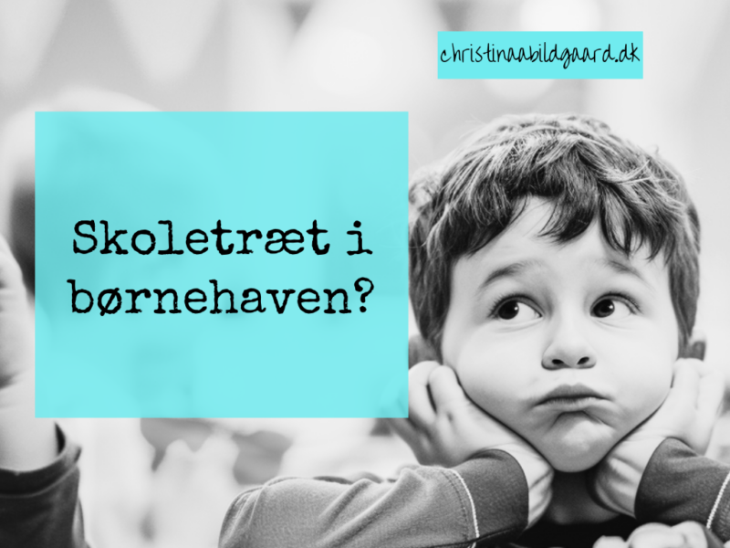 Skoletræt i børnehaven www.christinaabildgaard.dk