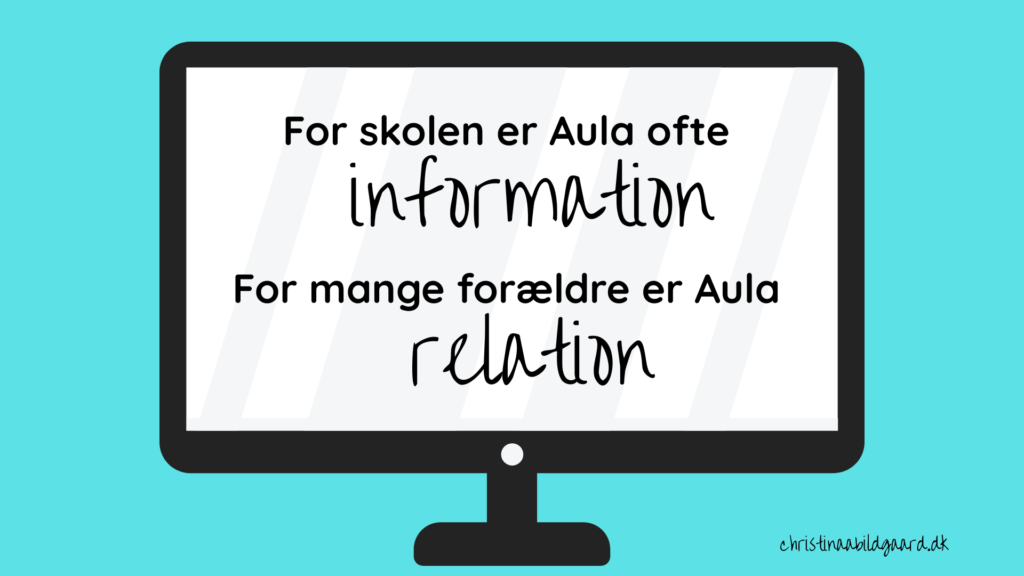 Aula - til information eller relation?